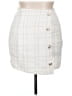 Shein 100% Polyester Tweed White Casual Skirt Size XL - photo 1