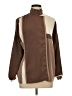Unbranded 100% Polyester Color Block Brown Long Sleeve Blouse Size L - photo 1