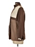 Unbranded 100% Polyester Color Block Brown Long Sleeve Blouse Size L - photo 5