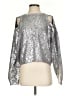 Rachel Comey 100% Cotton Metallic Silver Pullover Sweater Size XS - photo 1