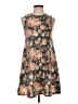 Fortune + Ivy Floral Brown Cocktail Dress Size S - photo 1