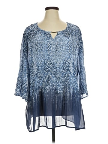 Catherines 3/4 Sleeve Blouse (view 1)