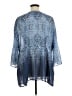 Catherines 100% Polyester Blue 3/4 Sleeve Blouse Size 4X - photo 2
