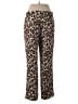 Banana Republic 100% Polyester Animal Print Brown Casual Pants Size 6 - photo 2