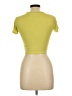 Garage Yellow Short Sleeve Turtleneck Size L - photo 2