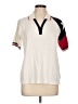 Assorted Brands Ivory Short Sleeve Top Size L - photo 1