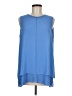 Talbots 100% Polyester Blue Sleeveless Blouse Size M - photo 1