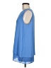 Talbots 100% Polyester Blue Sleeveless Blouse Size M - photo 5