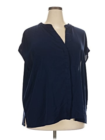 ELOQUII Short Sleeve Blouse (view 1)