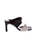 Assorted Brands 100% Leather Color Block Gray Sandals Size EU 37 - photo 1