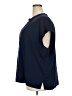 ELOQUII Blue Short Sleeve Blouse Size 22 Plus - photo 5