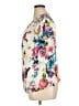 Elementz Floral Ivory Short Sleeve Blouse Size XL - photo 5