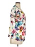 Elementz Floral Ivory Short Sleeve Blouse Size XL - photo 4