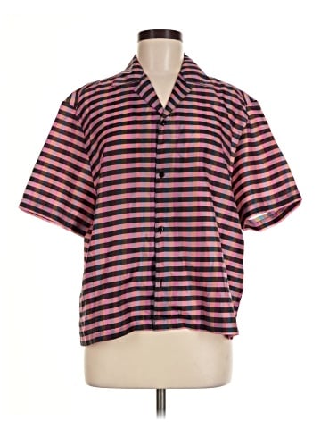 Collusion Short Sleeve Button-Down Shirt (view 1)