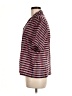 Collusion Stripes Burgundy Short Sleeve Button-Down Shirt Size 6 - photo 5