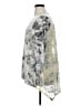 Vocal 100% Polyester Silver Long Sleeve Blouse Size XL - photo 5