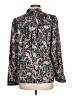 Ann Taylor 100% Polyester Paisley Teal Long Sleeve Blouse Size L - photo 2