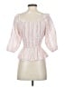 Gianni Bini 100% Cotton White 3/4 Sleeve Blouse Size XS - photo 2