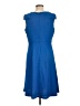 Nine West Solid Blue Casual Dress Size 12 - photo 2