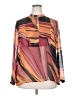 Carlisle Color Block Brown Long Sleeve Blouse Size 18 - photo 1