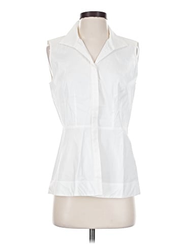 Lafayette 148 New York Sleeveless Button-Down Shirt (view 1)