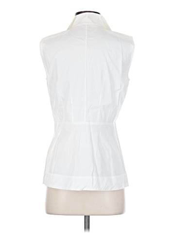 Lafayette 148 New York Sleeveless Button-Down Shirt (view 2)