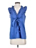 BCBGMAXAZRIA Blue Sleeveless Blouse Size S - photo 1