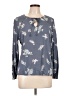 Como Vintage Gray Long Sleeve Blouse Size L - photo 1