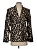 Theory Animal Print Brown Wool Blazer Size 4 - photo 1