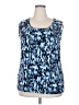 Just My Size Blue Sleeveless Blouse Size 2X Plus - photo 1
