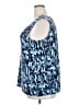 Just My Size Blue Sleeveless Blouse Size 2X Plus - photo 5