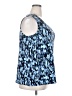 Just My Size Blue Sleeveless Blouse Size 2X Plus - photo 4