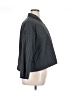 Blanque Stripes Gray 3/4 Sleeve Button-Down Shirt Size 0X (0) - photo 4