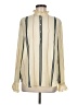 Ann Taylor Stripes Ivory Long Sleeve Blouse Size M - photo 1