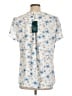 Anyally Blue Short Sleeve Blouse Size L - photo 2