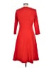 Lands' End Solid Red Casual Dress Size M - photo 2