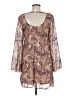 Xhilaration 100% Polyester Paisley Brown Cocktail Dress Size M - photo 2