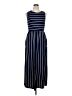 Hount Stripes Blue Casual Dress Size XL - photo 1