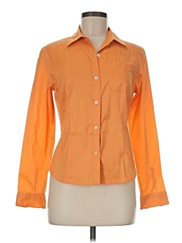 Ann Taylor Long Sleeve Button-Down Shirt (view 1)