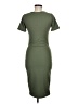 Lemite Solid Green Casual Dress Size M - photo 2