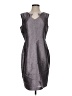 Ellen Tracy Metallic Gray Purple Cocktail Dress Size S (estimated) - photo 1