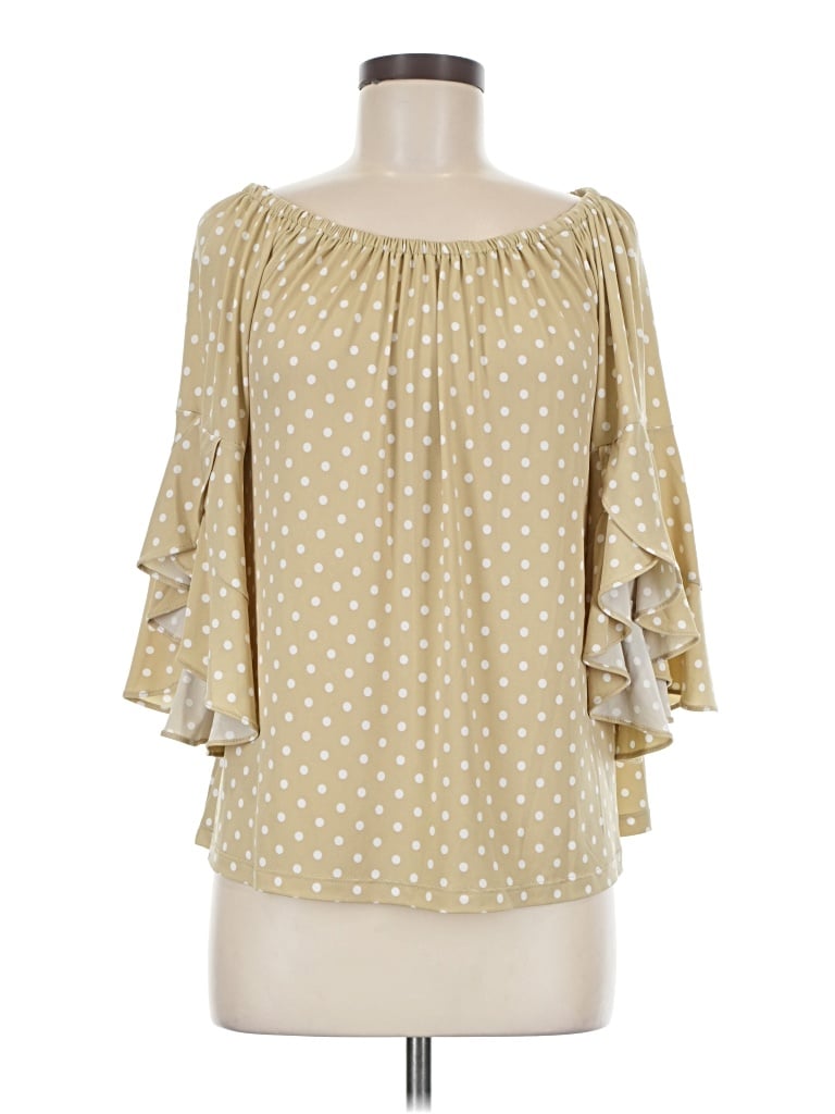 Vince Camuto 3/4 Sleeve Blouse In Gold