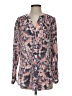 Juniper + Lime Animal Print Pink Long Sleeve Blouse Size S - photo 1