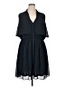 City Chic 100% Polyester Solid Blue Casual Dress Size 20 Plus (L) - photo 1