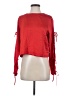 Express 100% Polyester Red Long Sleeve Top Size S - photo 1