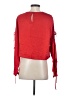 Express 100% Polyester Red Long Sleeve Top Size S - photo 2