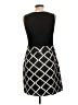 Nine West 100% Polyester Argyle Black Casual Dress Size 10 - photo 2