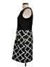Nine West 100% Polyester Argyle Black Casual Dress Size 10 - photo 5