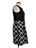 Nine West 100% Polyester Argyle Black Casual Dress Size 10 - photo 4