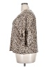 Cream & Sugar Animal Print Ivory 3/4 Sleeve Blouse Size XXL (estimated) - photo 5